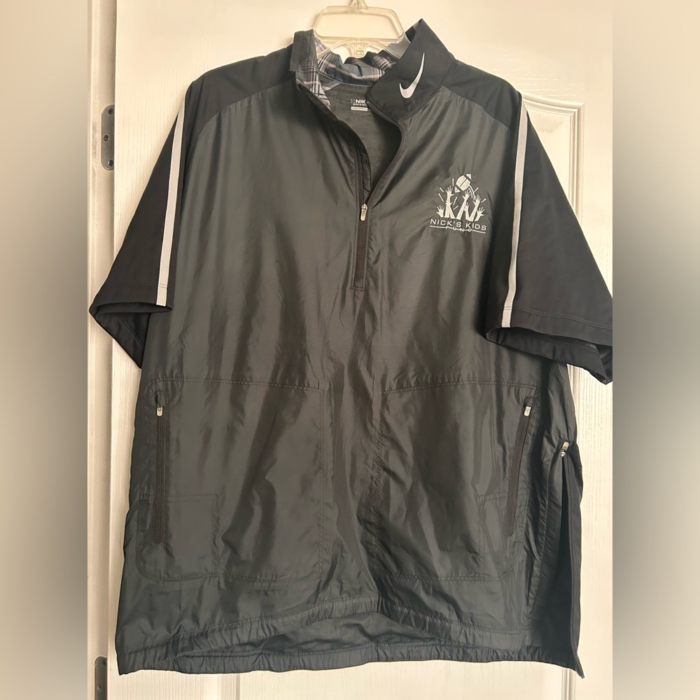 Nike Black and Gray Windbreaker Jacket